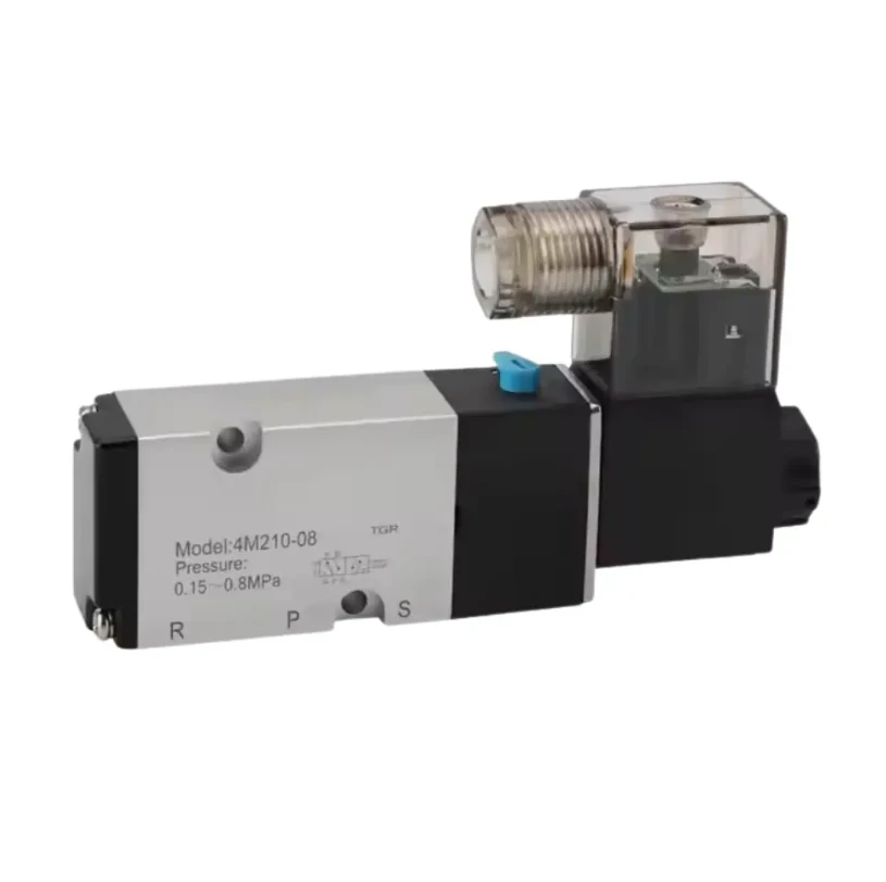 2- Way 5- pordi kõrgsurve pneumaatiline solenoidventiil (0-10 mpa)