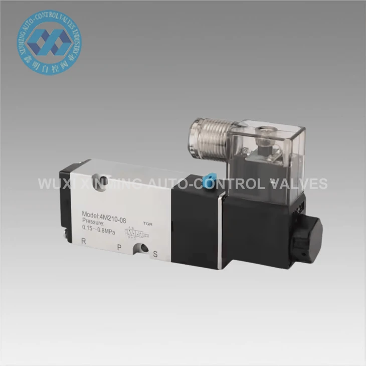 2- Way 5- pordi kõrgsurve pneumaatiline solenoidventiil (0-10 mpa)