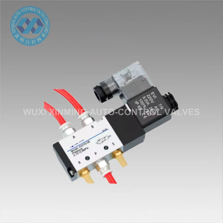 Alumiiniumsulamist pneumaatiline solenoidventiil 52 AC220V 110V